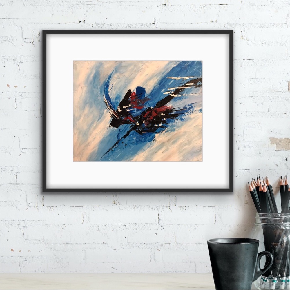11 x 14” original abstract artwork signed by artist